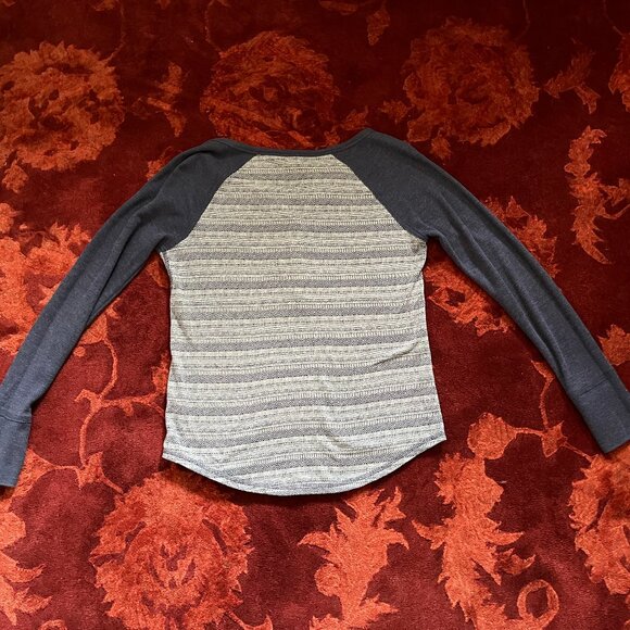 Lucky Brand Thermal Henley Shirt | blue | Size Small - Picture 3 of 3